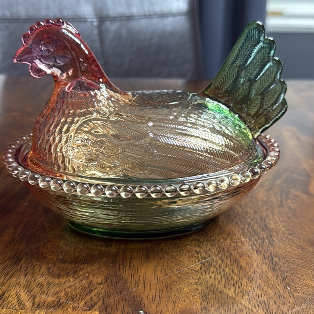 Hen on a nest.